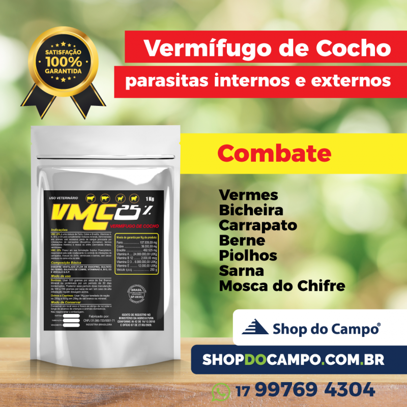 VMC 25% Vermifugo de Cocho